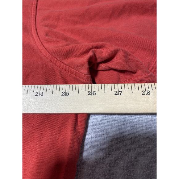 Lacoste T Shirt Mens 9 XXXXL Red Pima Cotton Minimalist Crew Tennis Preppy - Picture 10 of 10